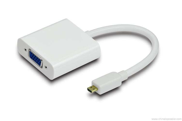 1080p 微型 hdmi vga 适配器电缆